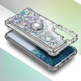 thumbnail image 5 of Nagebee Case for Samsung Galaxy S21+ Plus 5G with Screen Protector (Soft Full Coverage), Sparkle Glitter Flowing Liquid Bling Diamond [Ring Holder & Wrist Strap] Women Girls Cute Case (Gem), 5 of 6