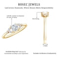 thumbnail image 5 of Rosec Jewels Certified Lab Grown Diamond Asscher Cut Engagement Ring with Split Shank (EF-VS Quality) - with Jewelry Box, 14K Yellow Gold, US 8.00, 5 of 8