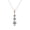 Rose Gold, variant on Willow 18k White Gold Plated 3-Stone Necklace with Swarovski Crystals Gift for Women