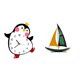 thumbnail image 1 of Reloj De Pared De Madera Con Forma De Pingüino De Dibujos Animados, Escultura De Velero De Hierro, Adorno De Mesa, Decoración Encantadora A Pilas Para El Hogar, Dormitorio, Decoración, 1 of 8