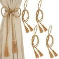 thumbnail image 7 of Sunnydaze Indoor/Outdoor Decorative Window Curtain Rope Tassel Tiebacks - 42.5" - Copper - 4pc, 7 of 7
