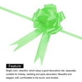 thumbnail image 4 of Uxcell 20Pcs 5" x 8" Large Pull Bow Big Gift Wrapping Bows Ribbon Light Green for Wedding Car Baskets Presents Christmas Bow, 4 of 6