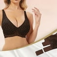 thumbnail image 5 of iHPH7 Womens Seamless Bra Push Up Bra Full Coverage Padded Bralette Bras for Women No Underwire Wireless Bras No Wire Sports Bras Comfortable Bras for Women Coffee L, 5 of 6