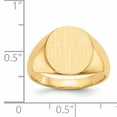 thumbnail image 5 of 14K Yellow Gold Men's Signet Ring Size 10, 5 of 6