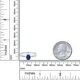 thumbnail image 3 of Gem Stone King 10K White Gold Blue Sapphire and White Diamond Engagement Ring for Women (0.63 Cttw, Gemstone September Birthstone, Oval 7X5MM, Available in Size 5, 6, 7, 8, 9), 3 of 5