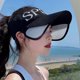 thumbnail image 1 of Sombreros de verano para mujer, sombrero plegable para el sol, visera de flores y perlas, gorra flexible para mujer, béisbol informal al aire libre, negro Rojo Verde Cocina, Decoración y Otros, 1 of 5