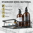 thumbnail image 2 of Shower Shelf - Corner - No Drilling Required - Corner - 11.5247, 13726cm - (Black) Set of 2, 2 of 5