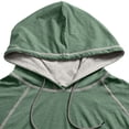 thumbnail image 6 of Uwinwear Men's Activewear T-Shirts Hooded Outdoor Short Sleeve Tops Summer Beach Casual Slim Fit Pullover Breathable Casual Wear,Green,M, 6 of 7