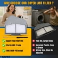 thumbnail image 3 of VNAF93 Upgraded DC97-16742A Dryer Lint Trap Screen Filter Replacement for Samsung Dryer - Stainless Steel Screen with Vent Cleaner Brush, Replace DC61-03048A, AP5306681, PS4221839, DV45H7000EW/A2, 3 of 9