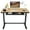 Black and Bamboo Texture, variant on FLEXISPOT 48" W Home Office Height Adjustable Standing Desk White and Maple with USB Charge Ports and Embedded Drawer