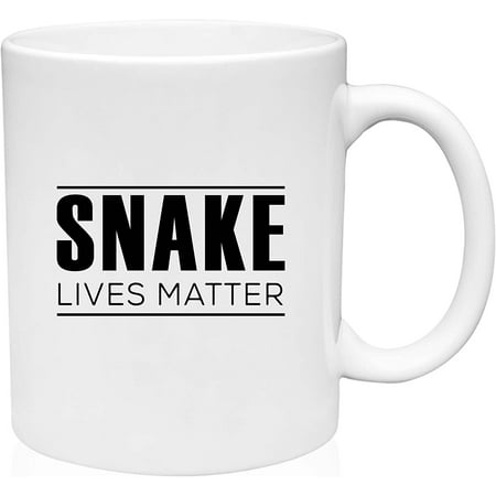 

Coffee Mug Snake Lives Matter Reptiles No Discrimination White Coffee Mug Funny Gift Cup