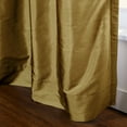 thumbnail image 4 of TWOPAGES 100% Dupioni Silk 26 W X 96 L Inch Black Grommet Drape Light Filtering Curtain for Bathroom, 1 Panel, Antique, 4 of 6