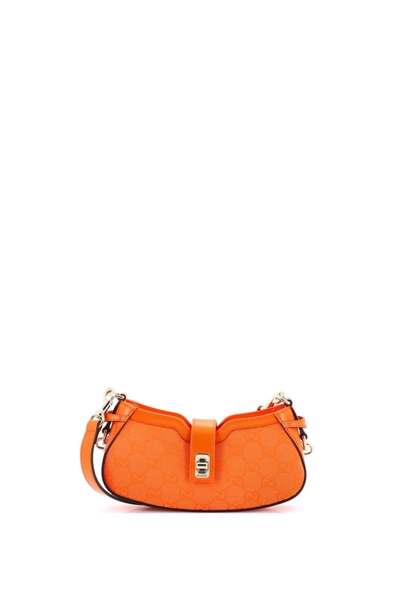 Pre-Owned Moon Side Shoulder Bag GG Canvas Mini By Rebag