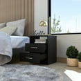 thumbnail image 2 of FM FURNITURE Oklahoma Nightstand,Two Drawers, One Shelf, 2 of 4