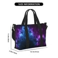 thumbnail image 3 of Women Men Universe Nebula Galaxy Gym Duffel Bag Travel Carry On Weekender Overnight Tote Personal Item Bag, 3 of 6