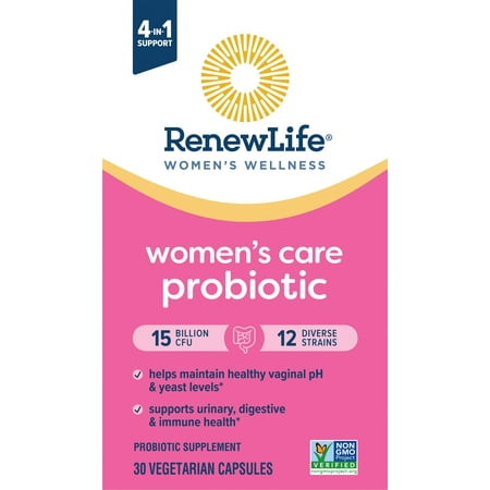 Renew Life Womens Care Go-Pack Probiotic, 15 Billion CFU, 30 Capsules