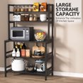 thumbnail image 7 of Tribesigns 5-Tier Kitchen Baker's Rack, Microwave Stand Utility Storage Shelf with Hutch, 7 of 7
