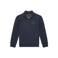 thumbnail image 2 of U.S. Polo Assn. Boys Quarter Zip Fleece Mock Neck Pullover, Sizes 4-18, 2 of 4