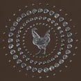 thumbnail image 3 of CafePress - Chicken Chrome Studs Dark T Shirt - 100% Cotton T-Shirt, 3 of 4