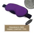 thumbnail image 3 of ziyahi Heated Eye Pad USB Cold Heating Warm Compress Steam Sleep Eye Protector for Dark Circles, Unscented, Purple, 3 of 8