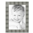 thumbnail image 2 of ArtToFrames 22" x 32" Platinum Ridge Brushed Slvr Picture Frame, 22x32 inch Silver Wood Poster Frame (WOM-5249),  Pack, 2 of 6