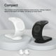 thumbnail image 4 of Tholdsy Soporte de inalámbrico Teléfono móvil Relojes inteligentes Auriculares Estación de carga de Puerto tipo C Cuna Hogar Teléfono y Comunicación Negro, 4 of 6