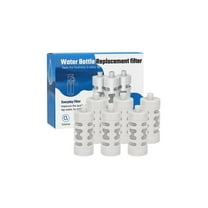 Nispira Activated Carbon Water Filter Replacement Compatible with Philips GoZero Everyday Water Bottle, 6 Pcs