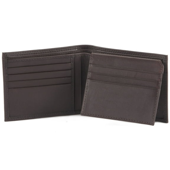 Brown Bifold PassCase Leather Wallet with Flap | Style n Craft