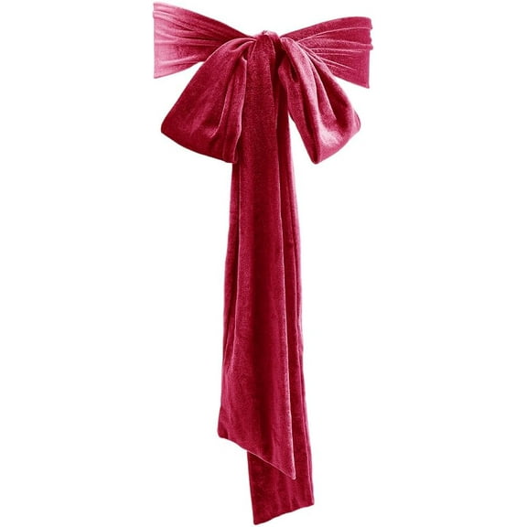 Women Velvet Sash Belt Fuchsia Wedding Belt Tie Long Dress Sash Waist Bridal Neck Scarf