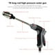 thumbnail image 5 of Pistola de agua para lavado de autos a alta presión | Herramienta de limpieza con mango largo | Boquilla metálica | Sin fugas y pulverización potente | Alcance de 10-20 m | 33x15 cm | 1 pistola de, 5 of 9