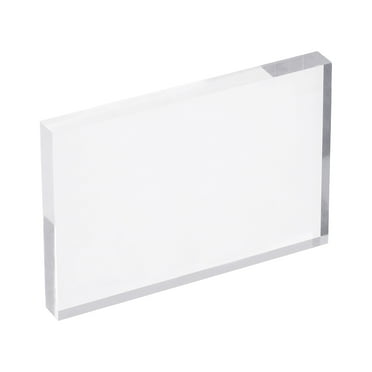 Uxcell Acrylic Stamp Block, 1 Pack Clear Stamping Block Mounting Blocks Set Rectangle