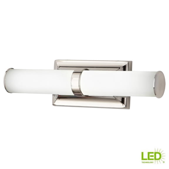 Home Decorators Collection 60W Polished Nickel LED Vanity Light 1001844665 - New