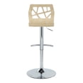 thumbnail image 5 of Folia Adjustable Bar Stool, Chrome Bar Stools, Bar Chairs, Swivel Bar Stools, Bar Stools Set of 2, 5 of 10