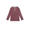 thumbnail image 5 of GENTS BLISS Crew Neck Henley Men Shirts Long Sleeve Shirts for Men Casual Color Block Tops, 5 of 7