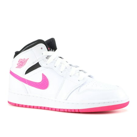 Jordan 1 mid hotsell white black hyper pink