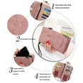 thumbnail image 3 of Egoelife Women Walllet RFID Blocking Bifold Multi Card Case Wallet Lady Wristlet Handbags Notecase Multi Card Organizer Large Capacity Phone Clutch with Wrist Strap, 3 of 6