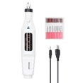 thumbnail image 1 of USB Power Supplys Handheld Mini Electric Grinder Nail Gelatum Removing Tool Manicure Machine Speed Adjustable Grinding Rotary Tool Kit with 6 Grinding Heads, 1 of 8