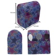 thumbnail image 5 of Psychedelic Lounger Chair Bag, Dotted Starfish and Pebbles Maritime Theme Aquatic Animal Pattern Print, High Capacity Storage with Handle Container, Lounger Size, Turquoise Pink, by Ambesonne, 5 of 5