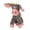 Grey, variant on M Buder Squeaky Dog Toy Interactive Plush Teeth Cleaning Chew Toy for Small Medium Large Dogs, Donkey Shaped, 5.9 inches / 15 cm, Brown