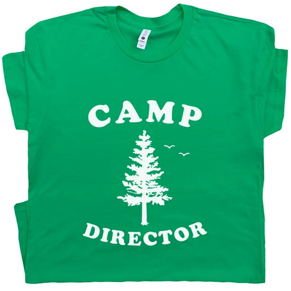 Camp Director T Shirt Retro Camping Tee for Mens Womens Teen Cool Camper Staff Counselor Funny Summer Graphic Shirts