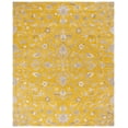 thumbnail image 2 of SAFAVIEH Bella Kade Floral Medallion Wool Area Rug, Gold/Taupe, 8' x 10', 2 of 12
