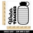 thumbnail image 2 of Hydration Tracker Water Bottle Fitness Health Self-Inking Rubber Stamp Ink Stamper - Red Ink - Large 1-1/2 Inch, 2 of 7