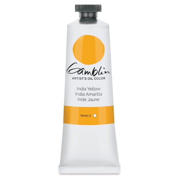 Gamblin Artist's Oil Color - India Yellow, 37 ml tube
