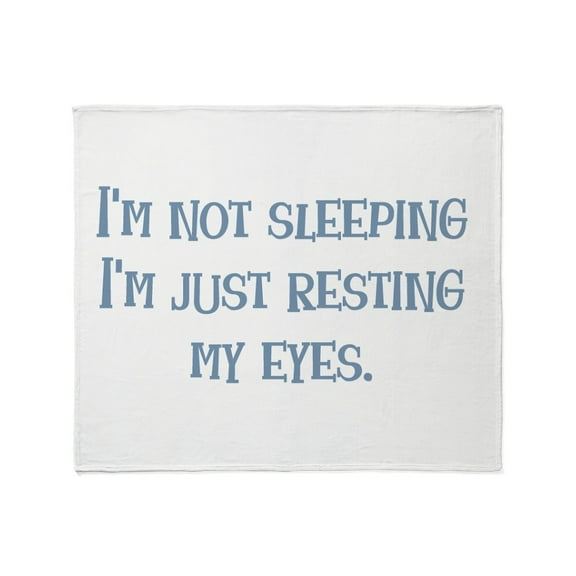 CafePress - Resting My Eyes Throw Blanket - Soft Fleece Throw Blanket, 50"x60" for All Ages