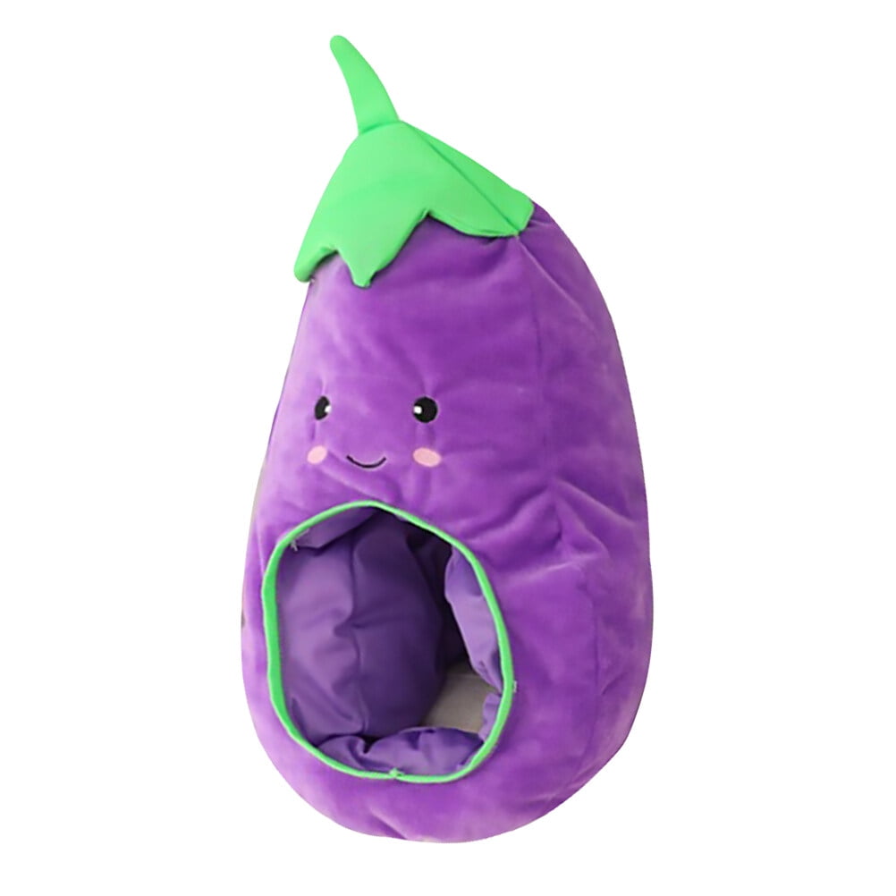 NUOLUX Adorable Eggplant Hat Plush Creative Cartoon Party Prop Costume
