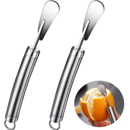 

WSBDENLK Kitchen Clearance 2 Pieces Stainless Steel Orange Peeler Cutter Stainless Steel Orange Peelers Clearance and Rollback