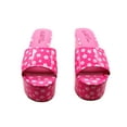 thumbnail image 2 of WILD PAIR Womens Pink Floral 2" Platform Slip Resistant Goring Cushioned Melborne Round Toe Block Heel Slip On Heeled Sandal 7 M, 2 of 8