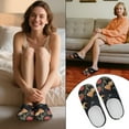 thumbnail image 5 of Chaqlin Galaxy Moon Mushroom Travel Slippers Soft Plush Fuzzy Comfy Non Slip Indoor Outdoor House Shoes Warm Cozy Memory Foam Sole Lightweight For Women, 5 of 7