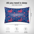 thumbnail image 6 of KLL Chicken and Rooster Pattern Silk Pillowcase for Hair and Skin Standard Size 20"X 30" Soft Breathable Pillow Covers for Sleeping, 6 of 8