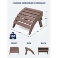 thumbnail image 5 of Folding Adirondack Ottoman for Adirondack Chair, Coffee, 5 of 9